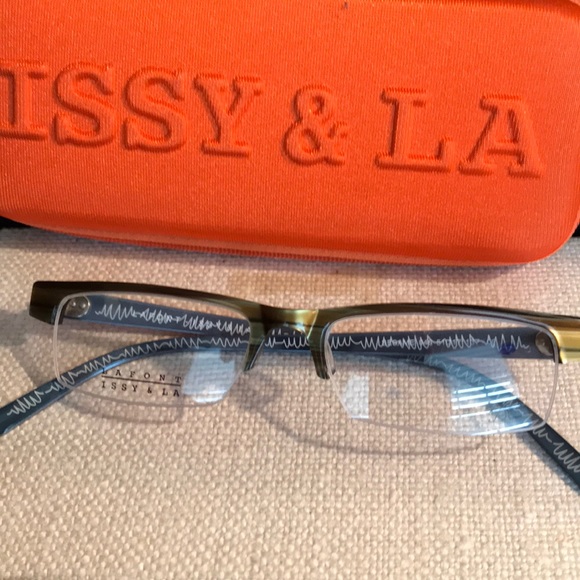 Lafont Issy & LA style Sesame semi rimless glass